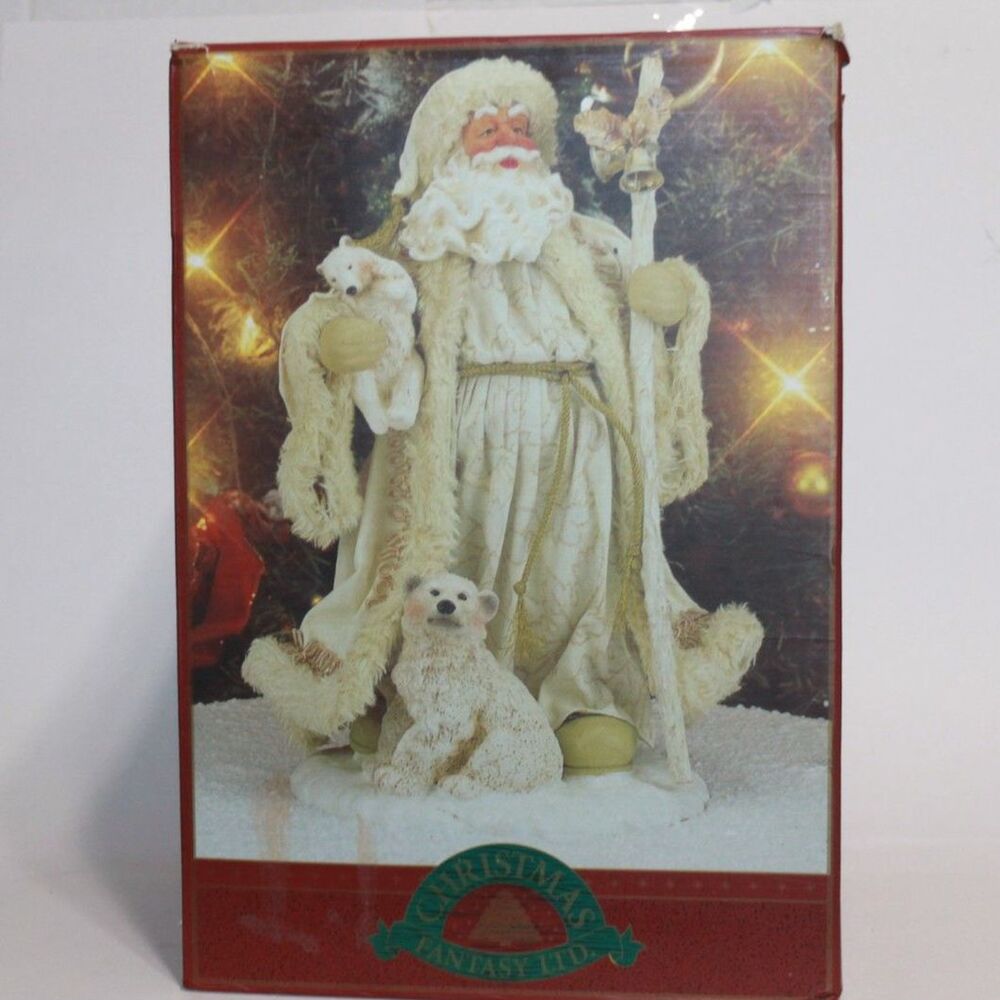 Christmas Fantasy Ltd Snow White Santa Father Christmas 12" Figurine
